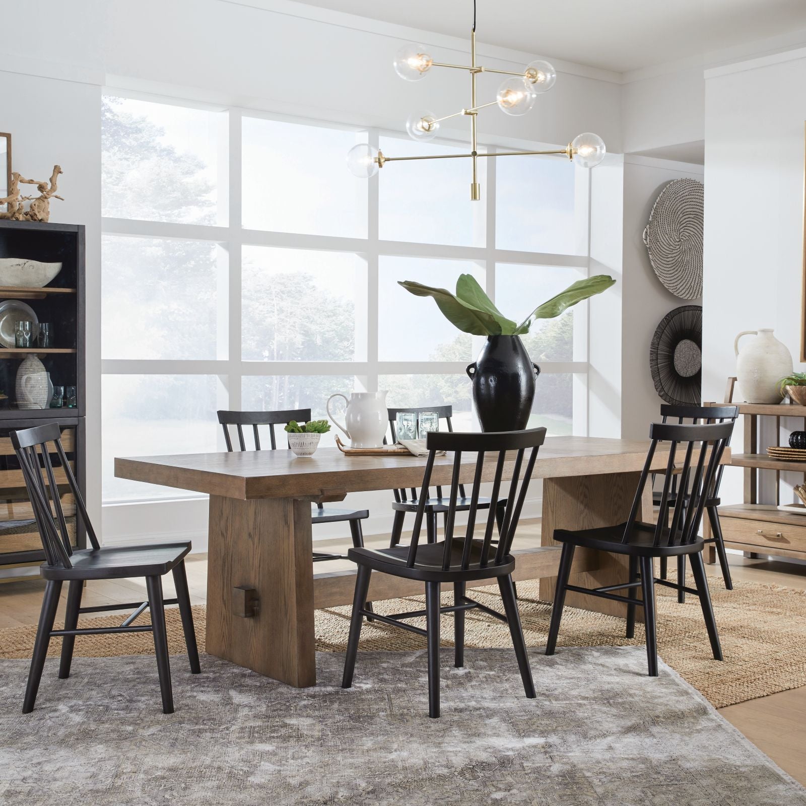 Magnussen Home Lindon Belgian Wheat Trestle Dining Table Sale