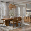 Magnussen Home Marcel Harvest Brown Extendable Trestle Dining Table