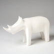 Global Views Matte White Rhino