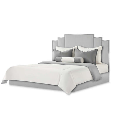 Michael Amini Tulip King Lift Up Storage Bed - Gray