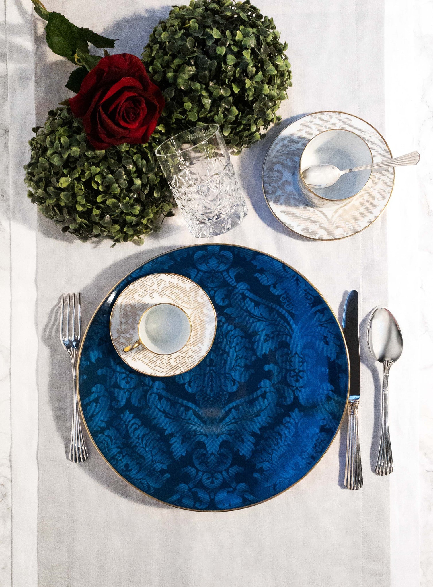 Haviland Damasse Teacup and Saucer