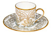 Haviland Damasse Coffee Cup and Saucer