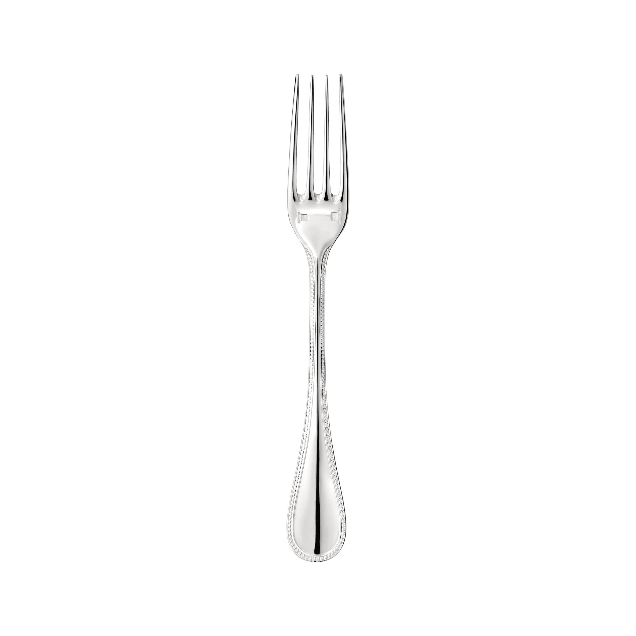 Christofle Perles Silver-Plated Dessert Fork
