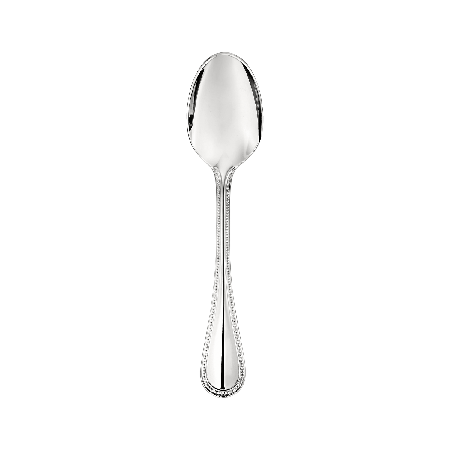 Christofle Steel Perles Stainless Steel Dessert Spoon