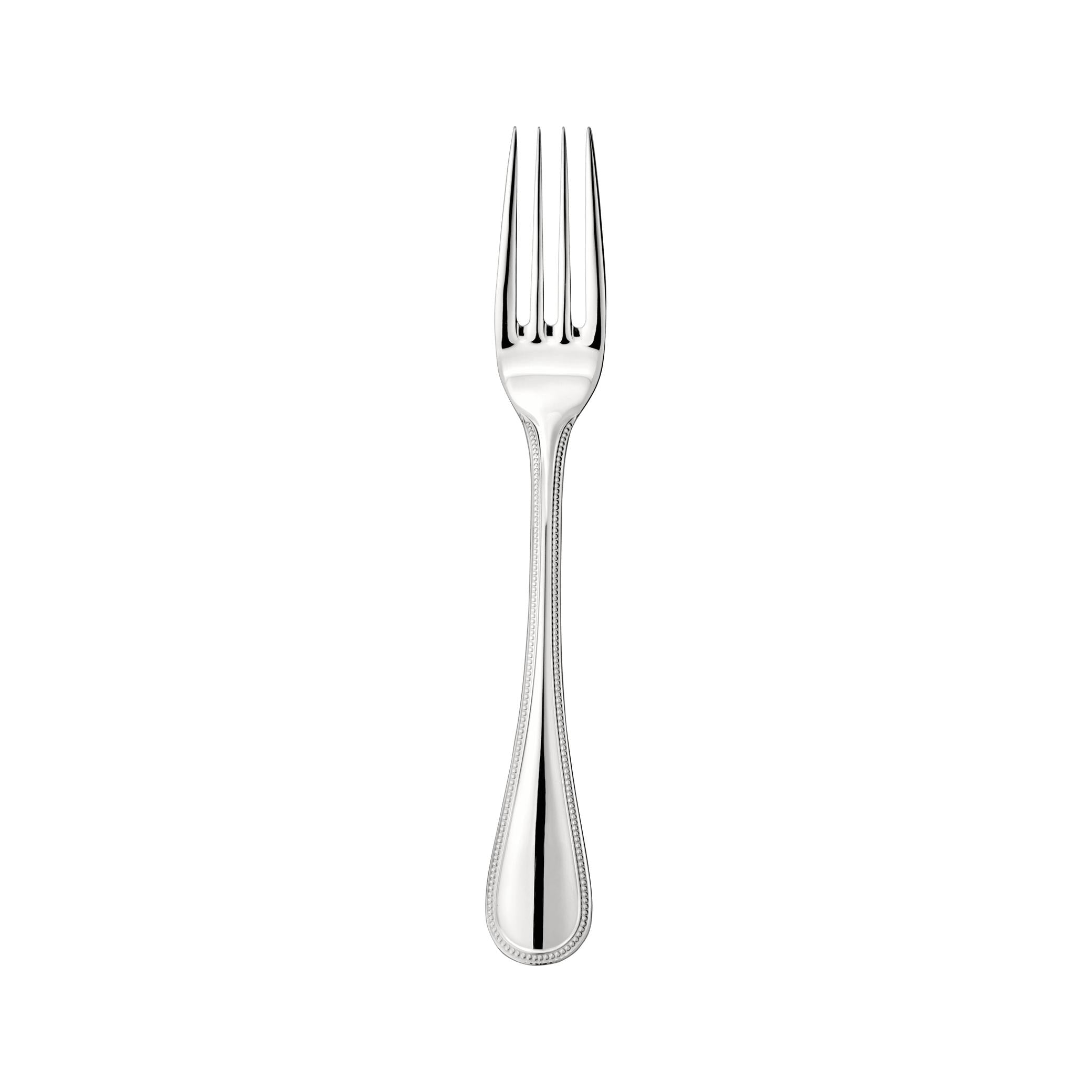 Christofle Steel Perles Stainless Steel Dinner Fork