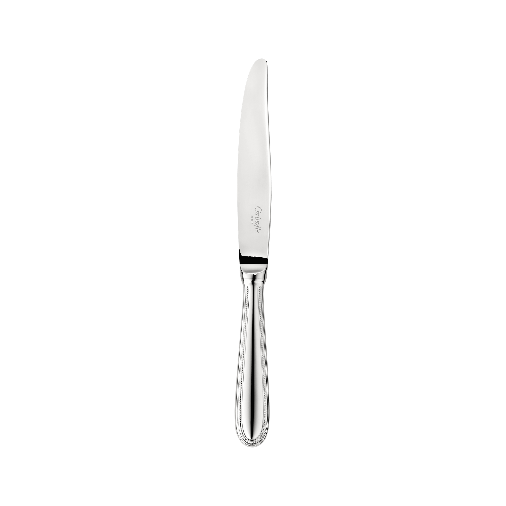 Christofle Steel Perles Stainless Steel Dinner Knife