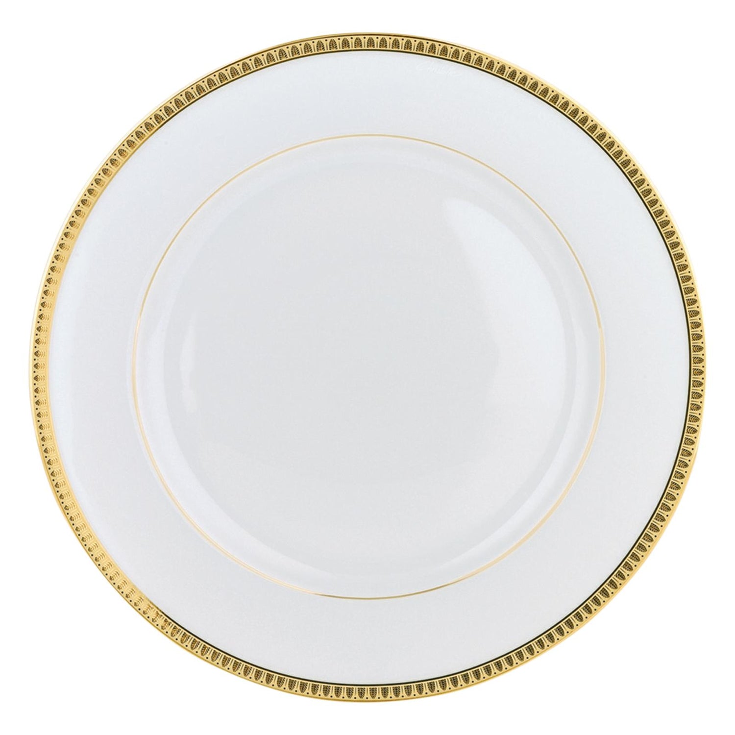 Christofle Malmaison Porcelain Dinner Plate Gold 26,5 Cm
