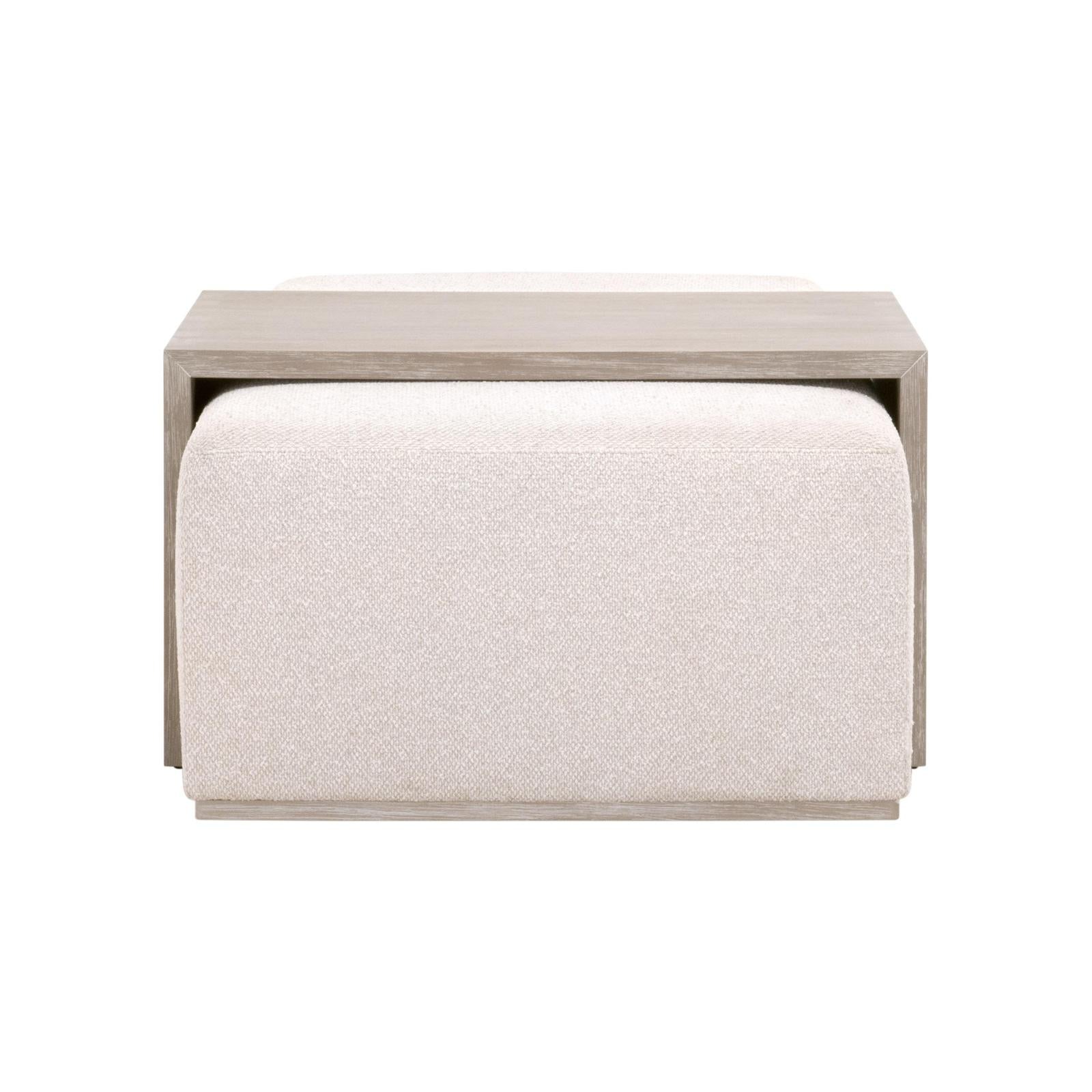 Essentials For Living Dovetail Upholstered Coffee Table