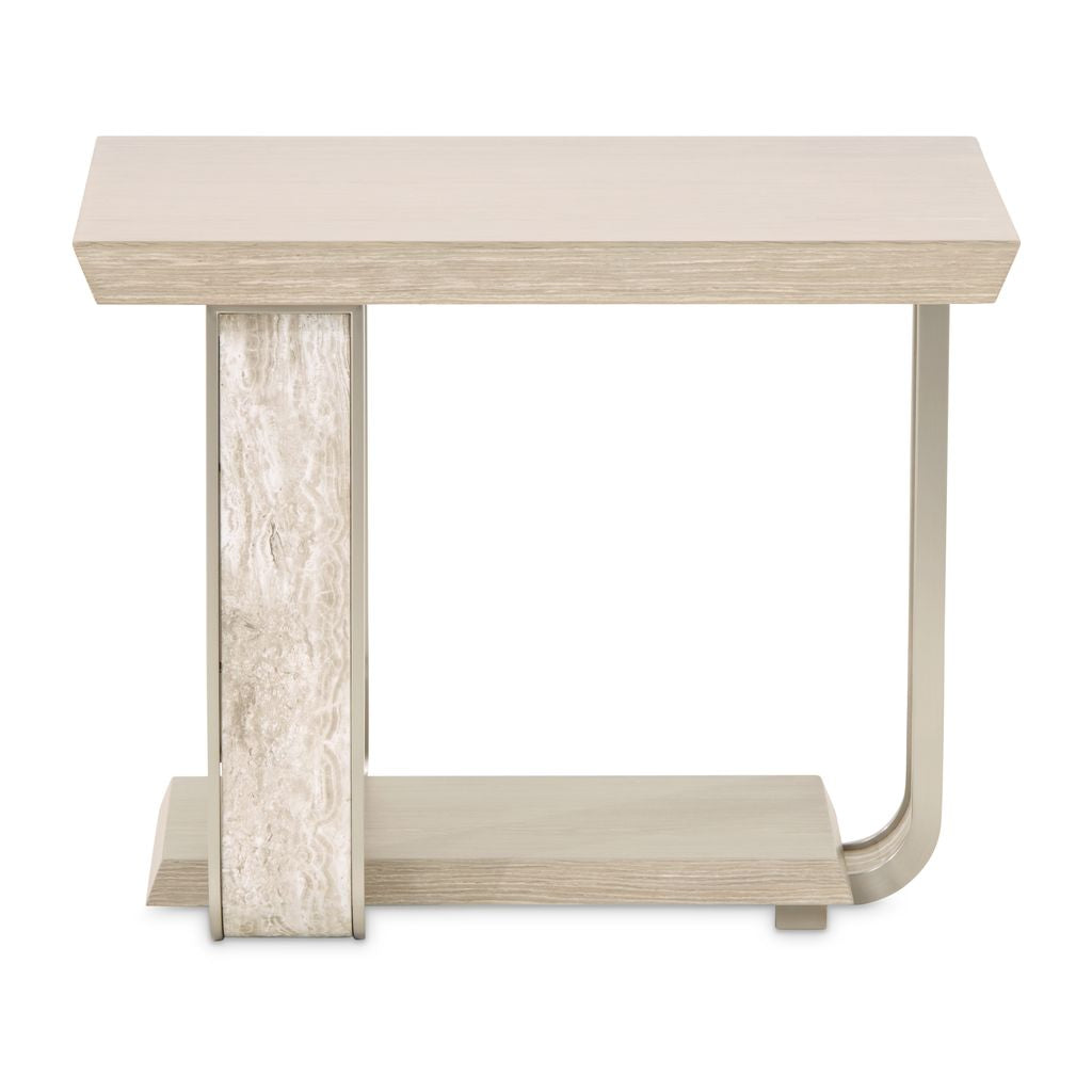 Michael Amini Lotus Bay End Table - Sand