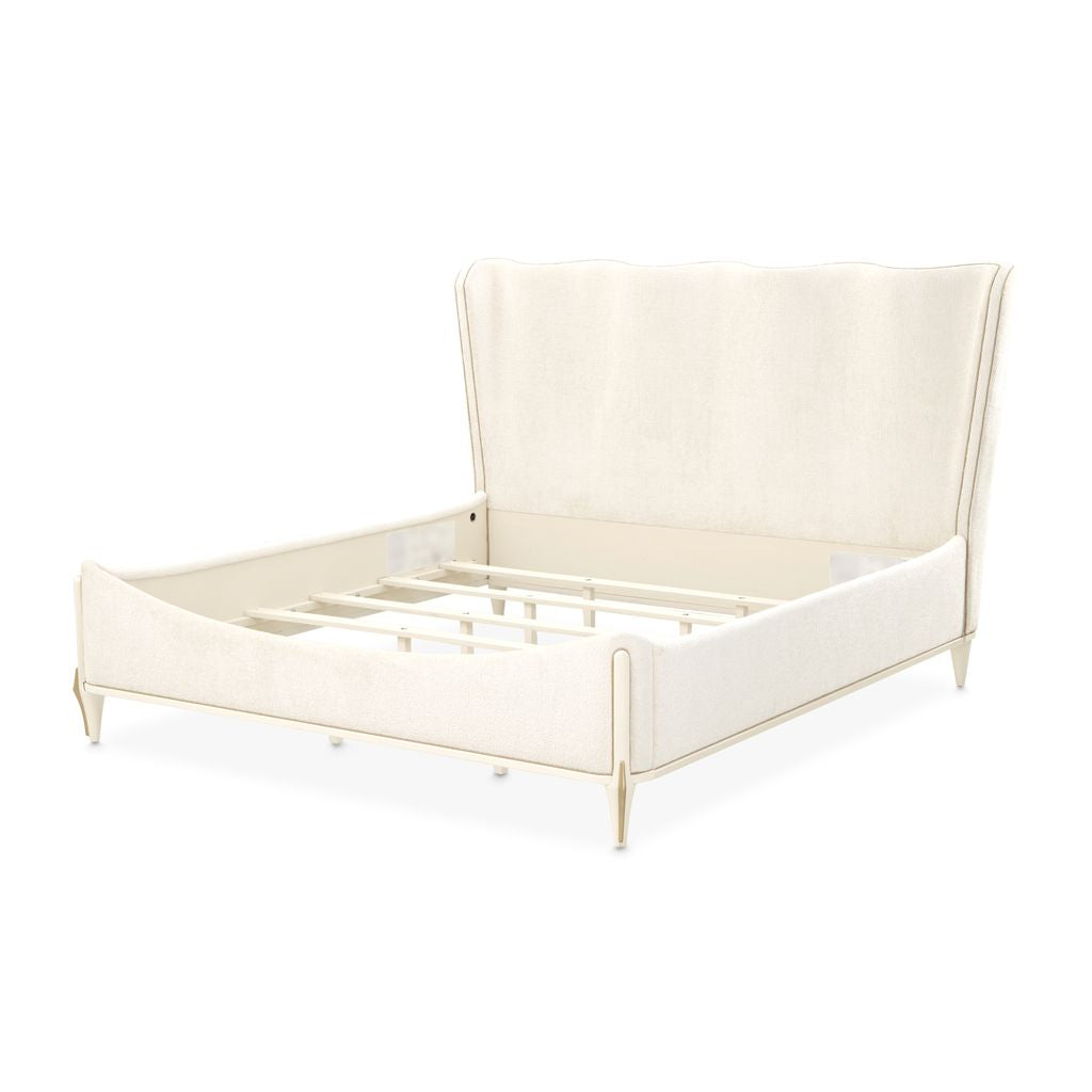 Michael Amini La Terrazza Panel Bed - Creamy Pearl