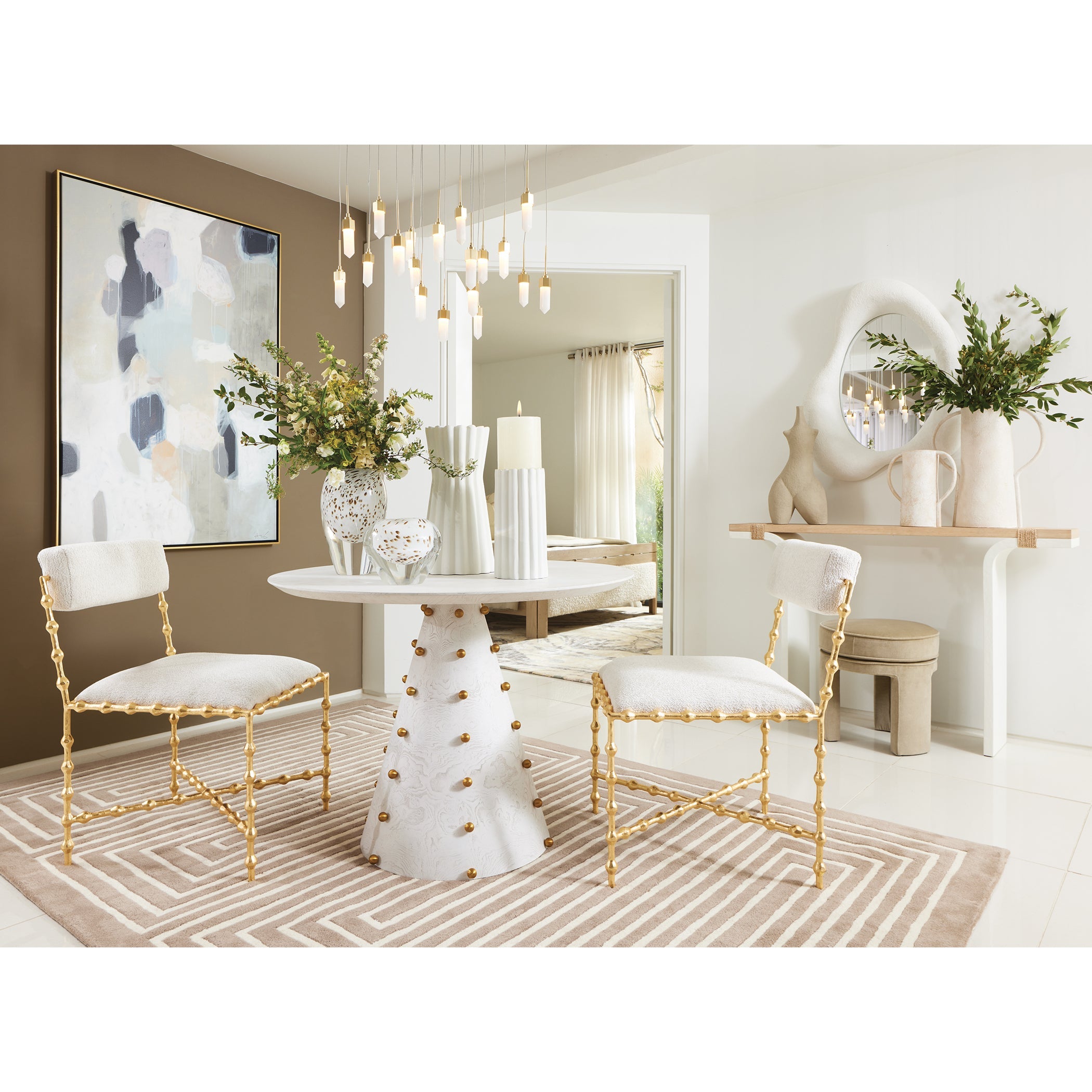 Global Views Brown Spots Livingston Vase