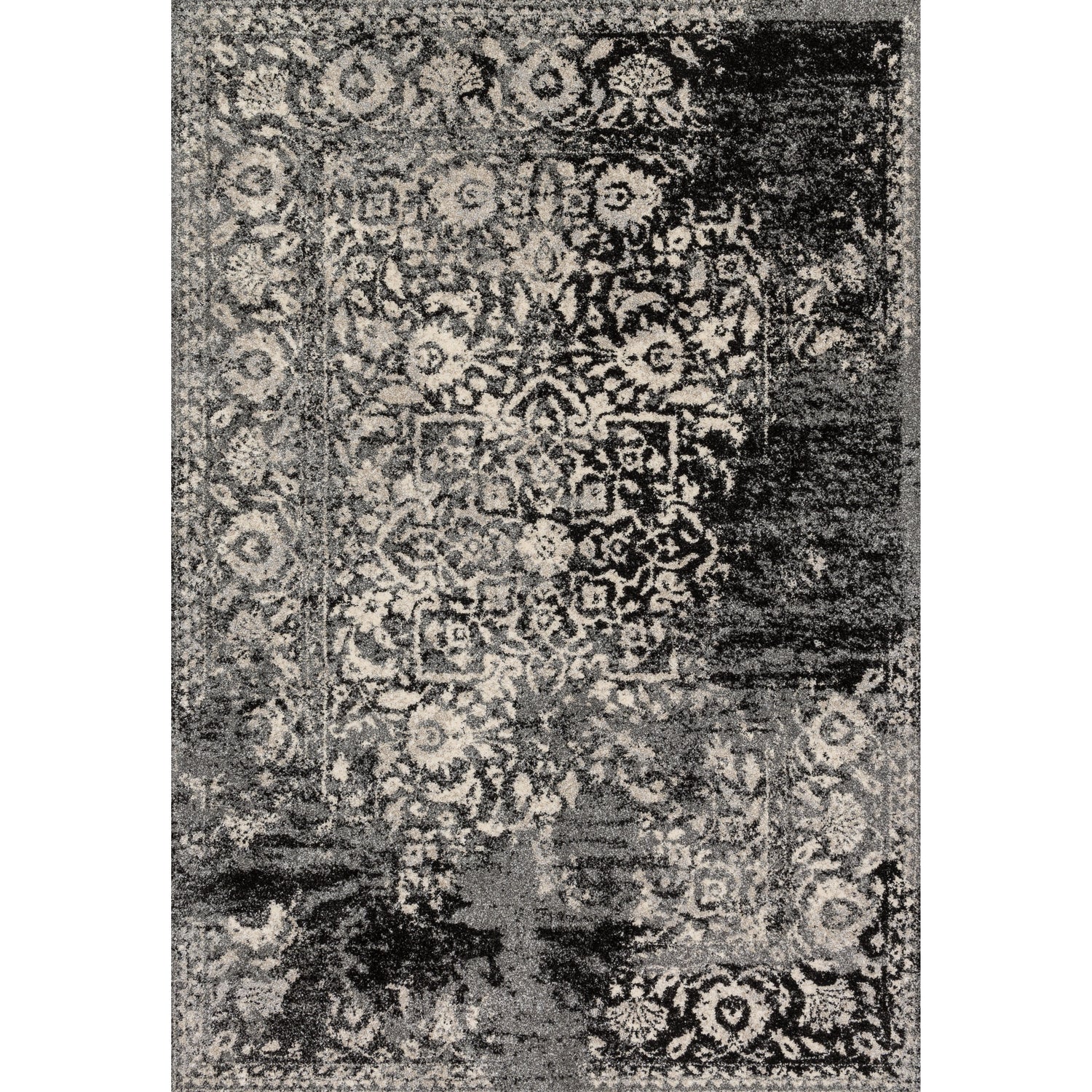 Loloi Emory EB-01 lack / Ivory Rug