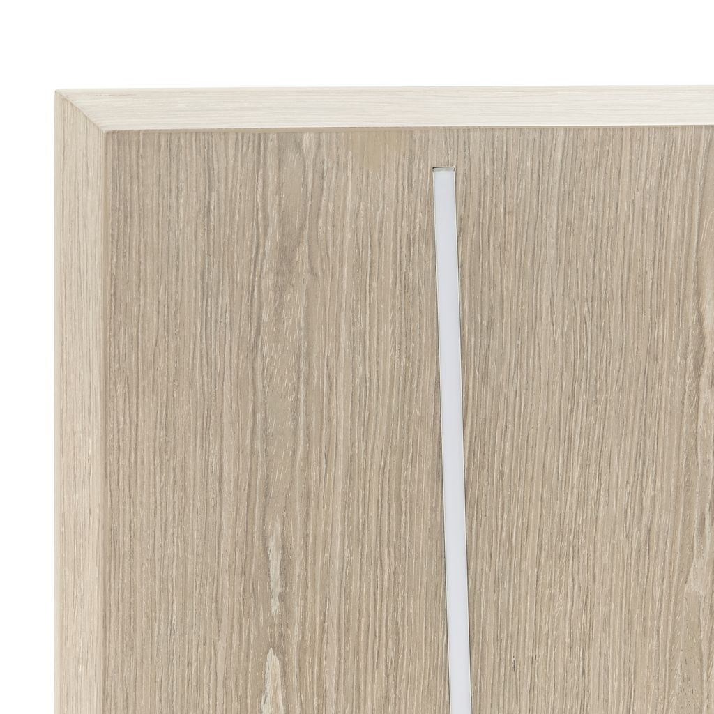 Michael Amini Lotus Bay Panel Bed with LED Lights - Sand