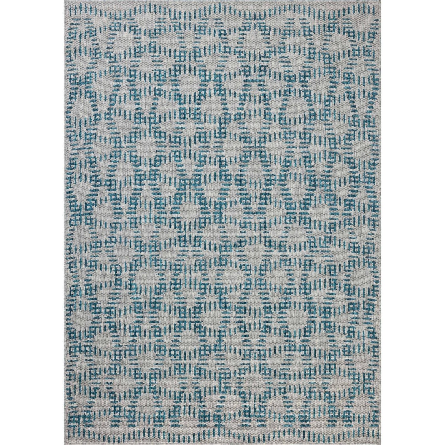 Loloi II ESN-10 Fog / Teal Rug DC10