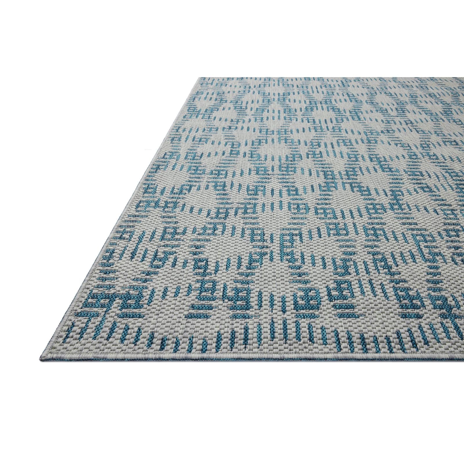 Loloi II ESN-10 Fog / Teal Rug DC10