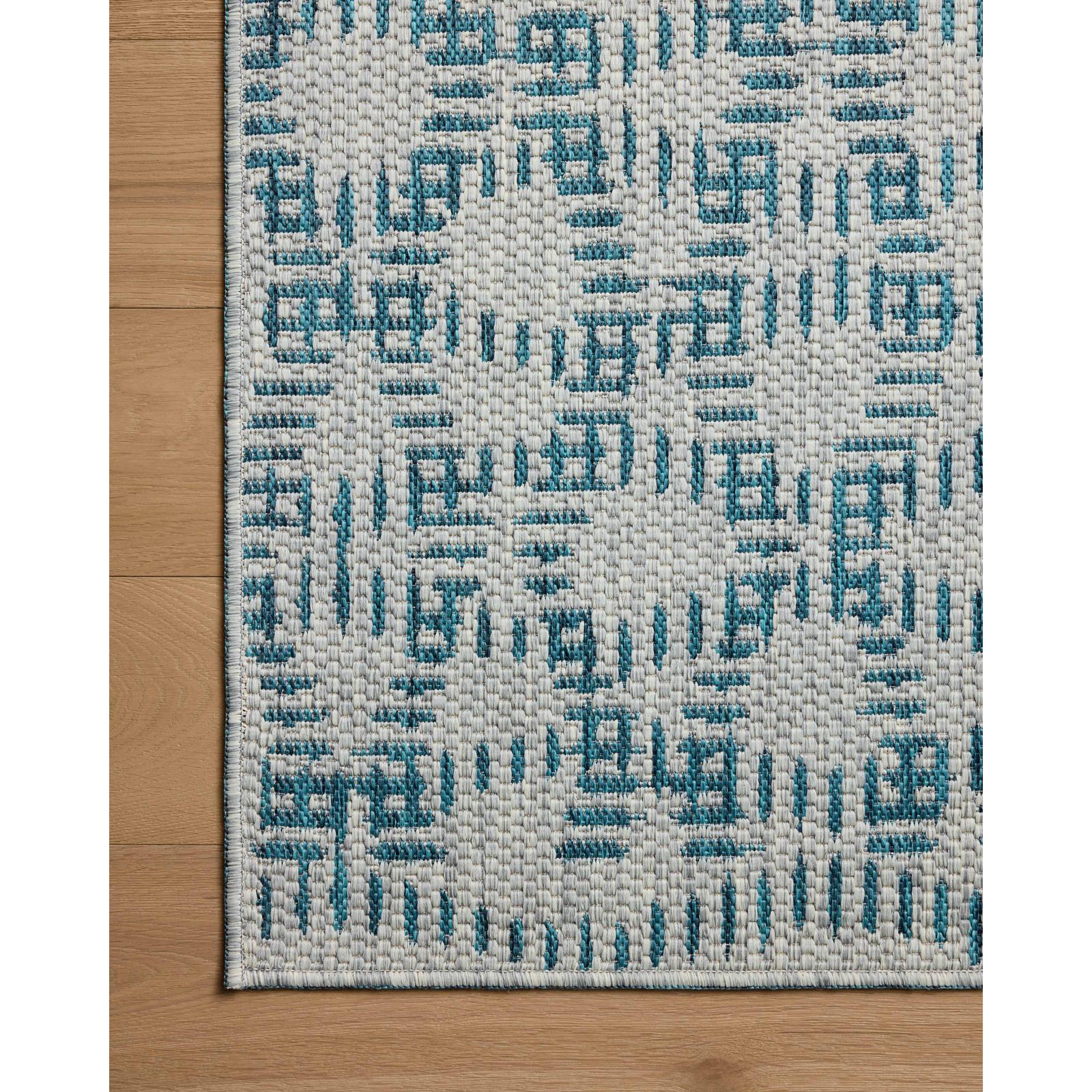 Loloi II ESN-10 Fog / Teal Rug DC10