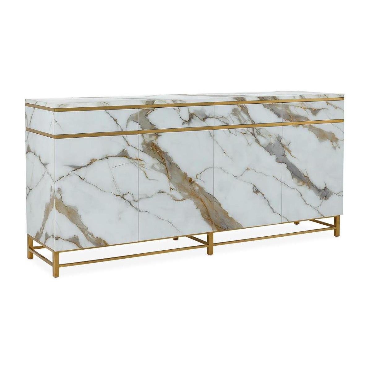 John Richard Marbled Four-Door Sideboard