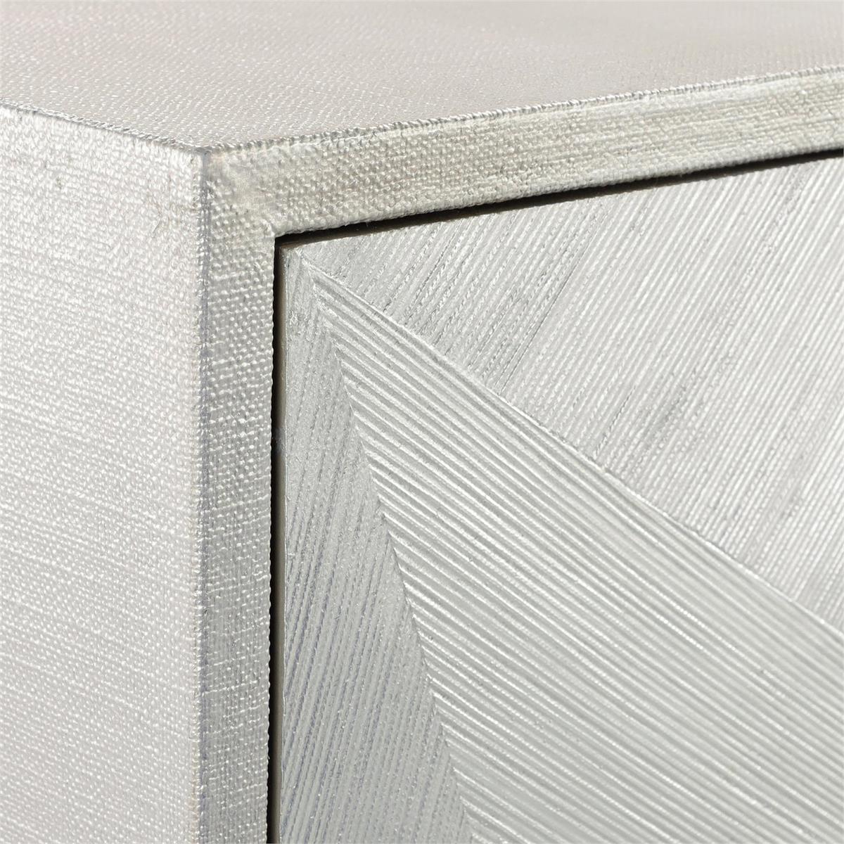 John Richard Vertex Four-Door Sideboard, Silver