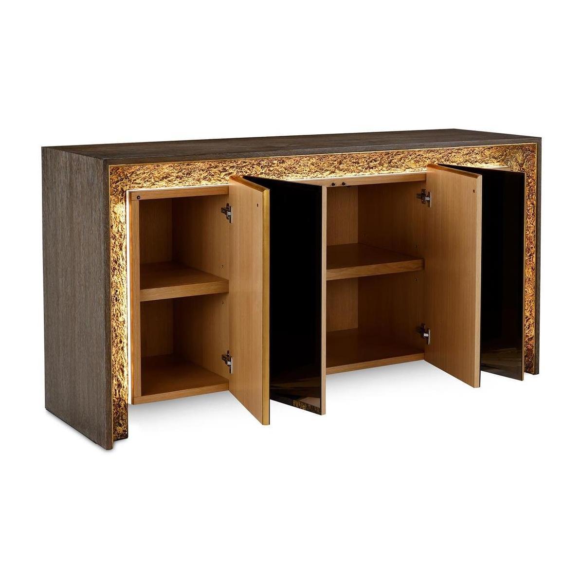 John Richard Coloma Four-Door Lighted Credenza