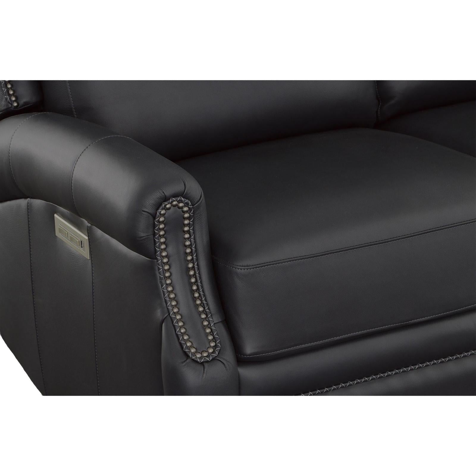Fairfield The Leather Reserve Hailey Power Left and Right Reclining Sofa