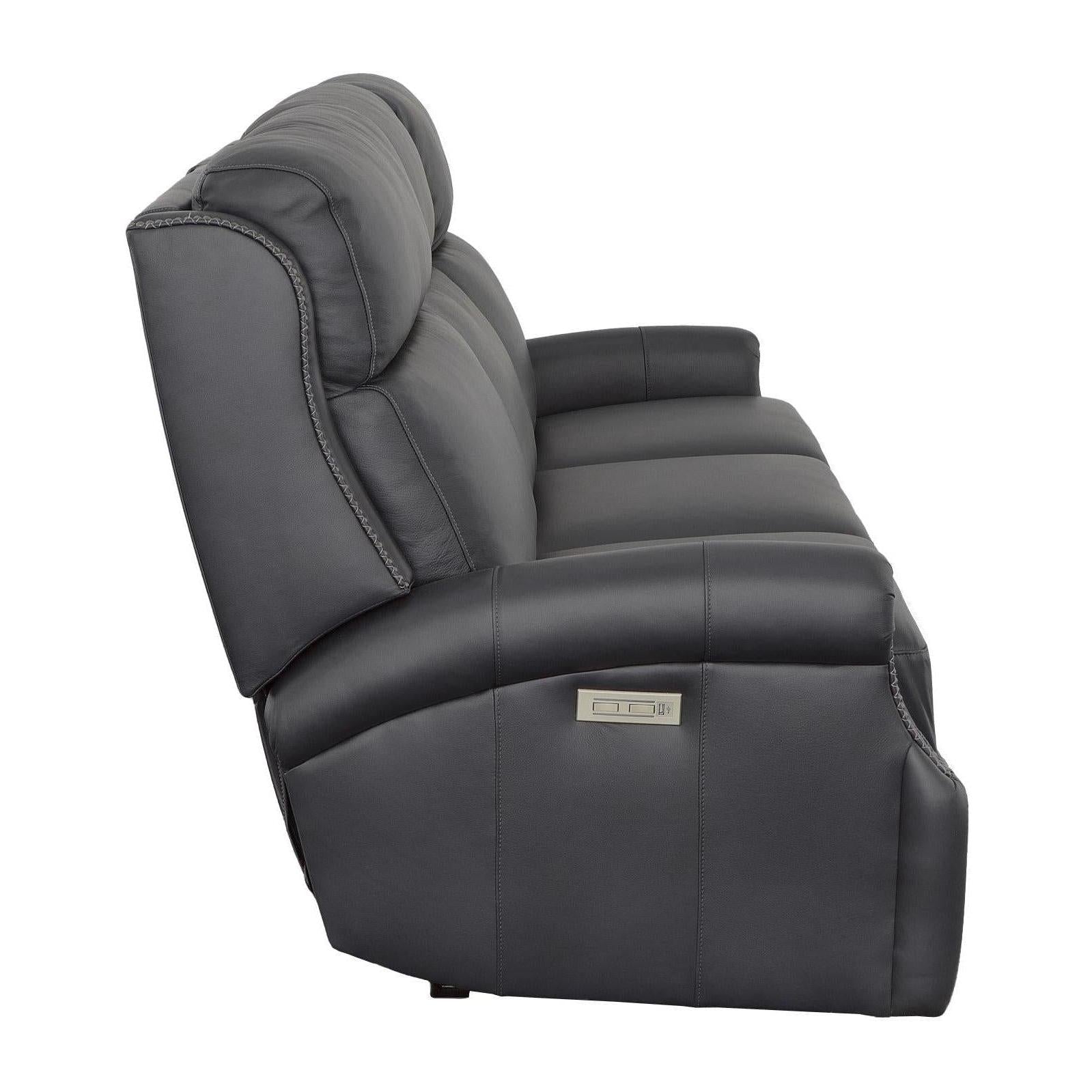 Fairfield The Leather Reserve Hailey Power Left and Right Reclining Sofa