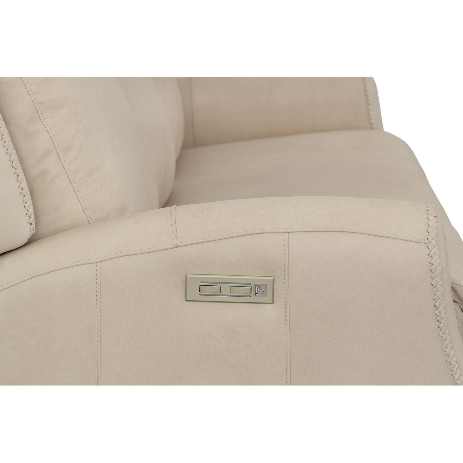 Fairfield The Leather Reserve Ashley Power Left and Right Reclining Sofa