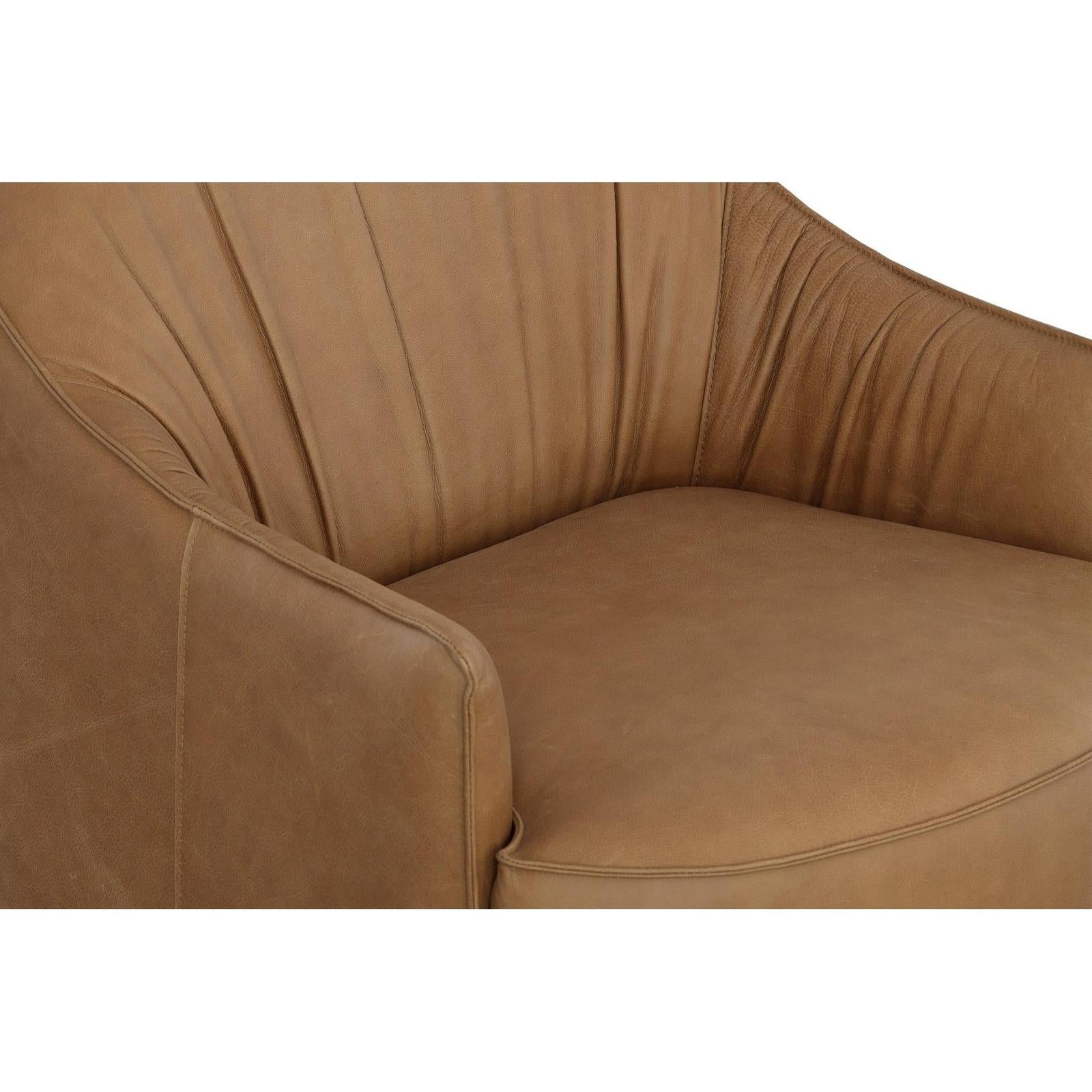 Fairfield Married Leather Reserve Gisele Swivel Chair