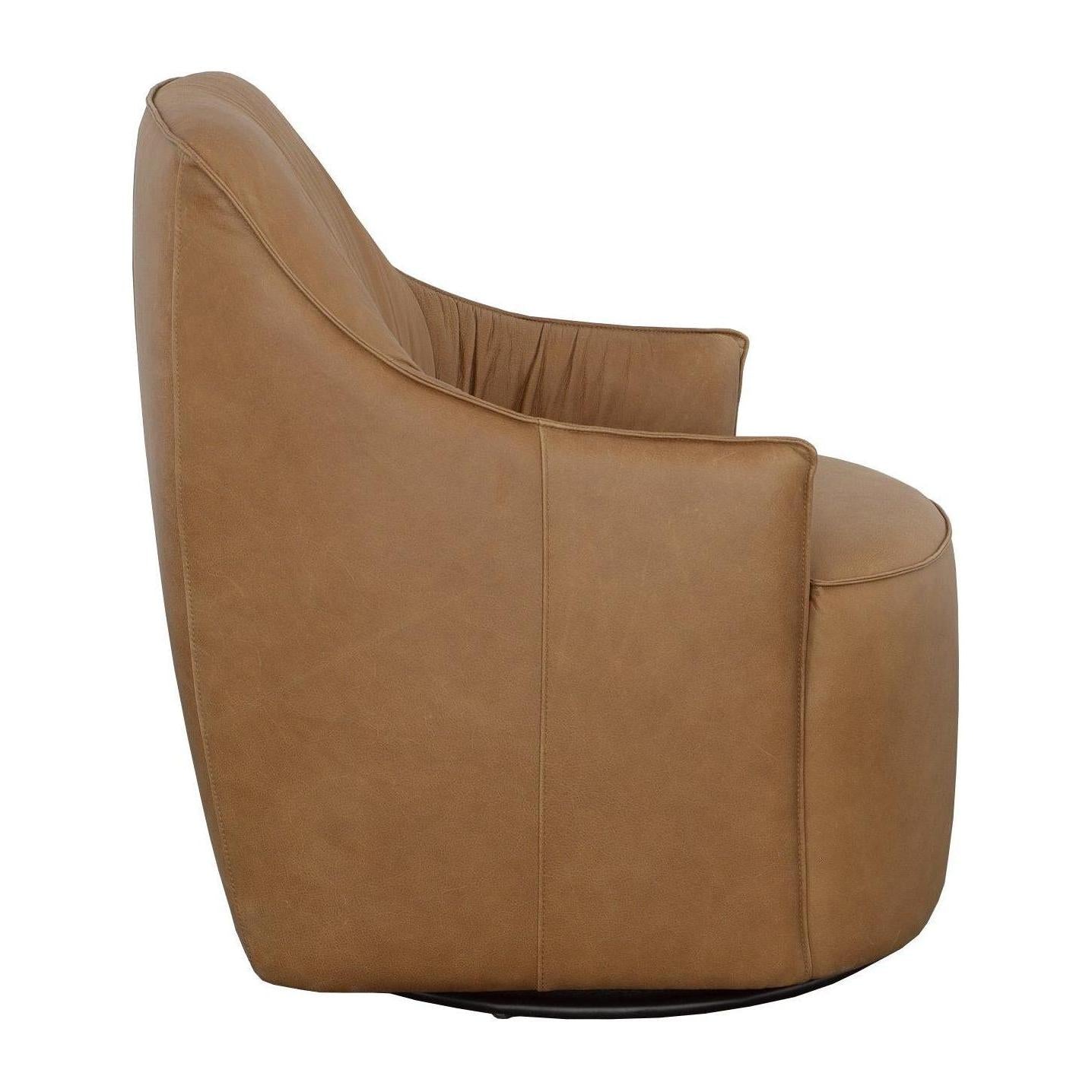 Fairfield Married Leather Reserve Gisele Swivel Chair