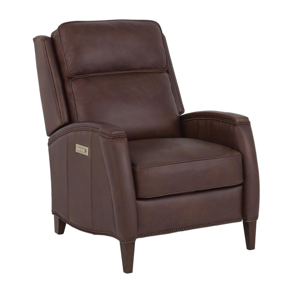 Fairfield Married Leather Reserve Xavier Power Recliner, Double Incline