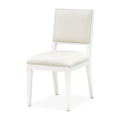 Michael Amini Palm Gate Side Chair - Cloud White - Set of 2