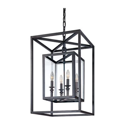 Corbett Graffiti 3 Light Silver Leaf Polished Stainless Pendant Ceiling Light