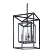 Corbett Graffiti 3 Light Silver Leaf Polished Stainless Pendant Ceiling Light