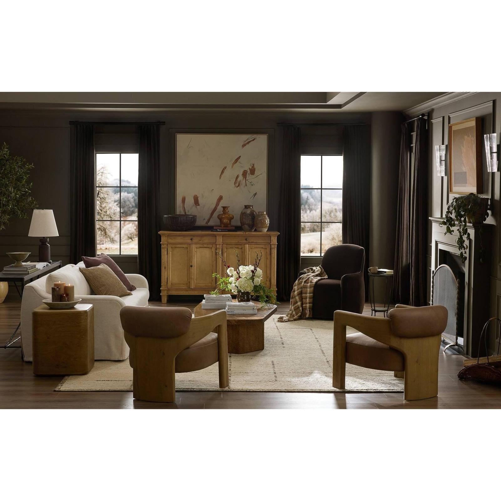 Four Hands Rosaria Natural Bronze Floor Lamp