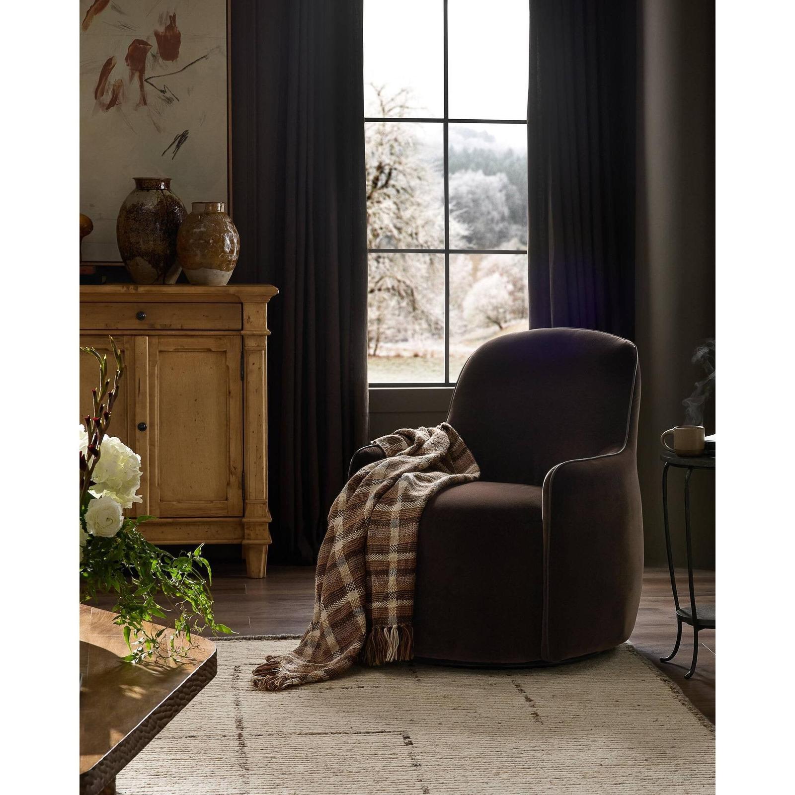 Berkley Swivel Chair - Surrey Cocoa