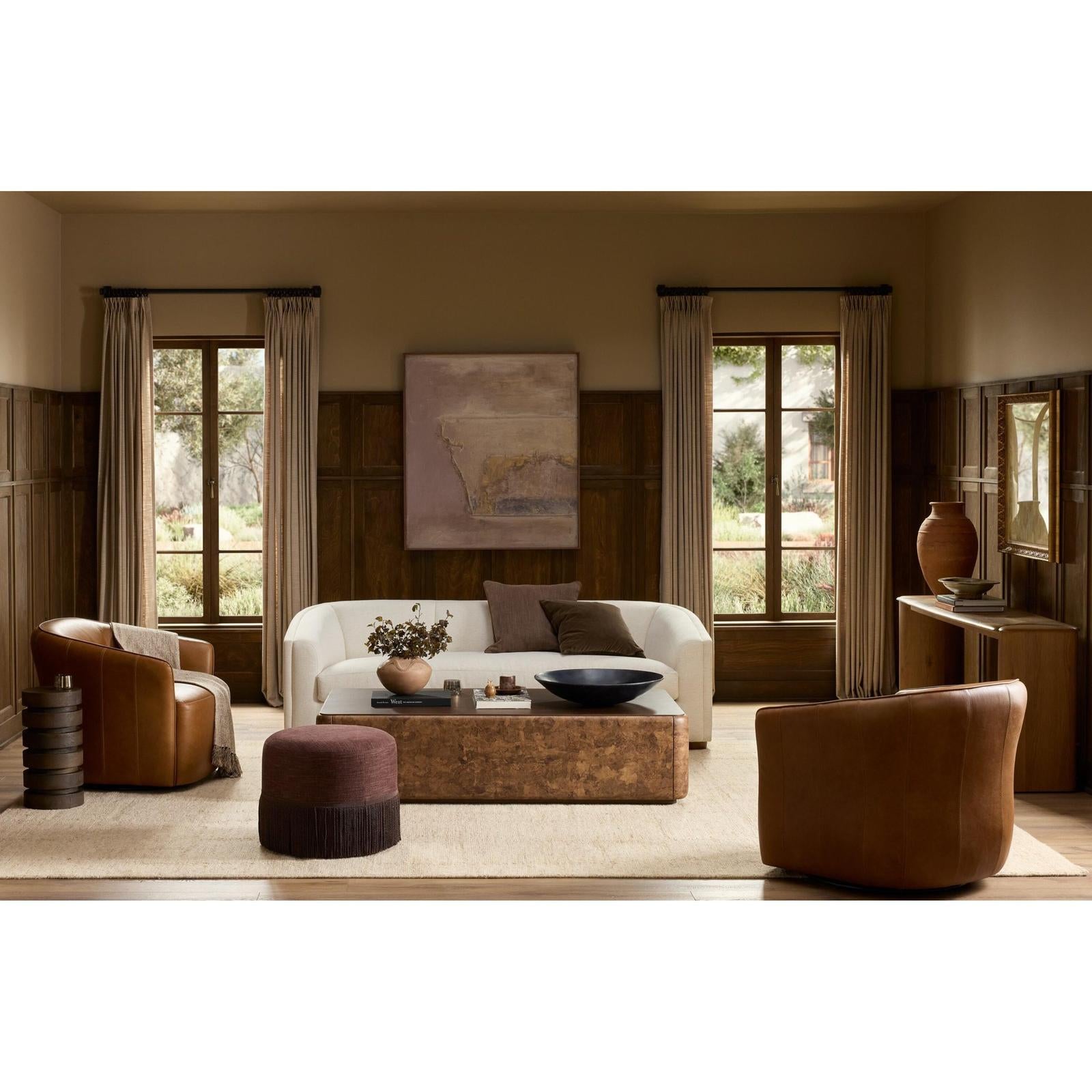 Four Hands Lola Chestnut Oak Veneer Coffee Table