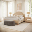 Hallie Suede Bench