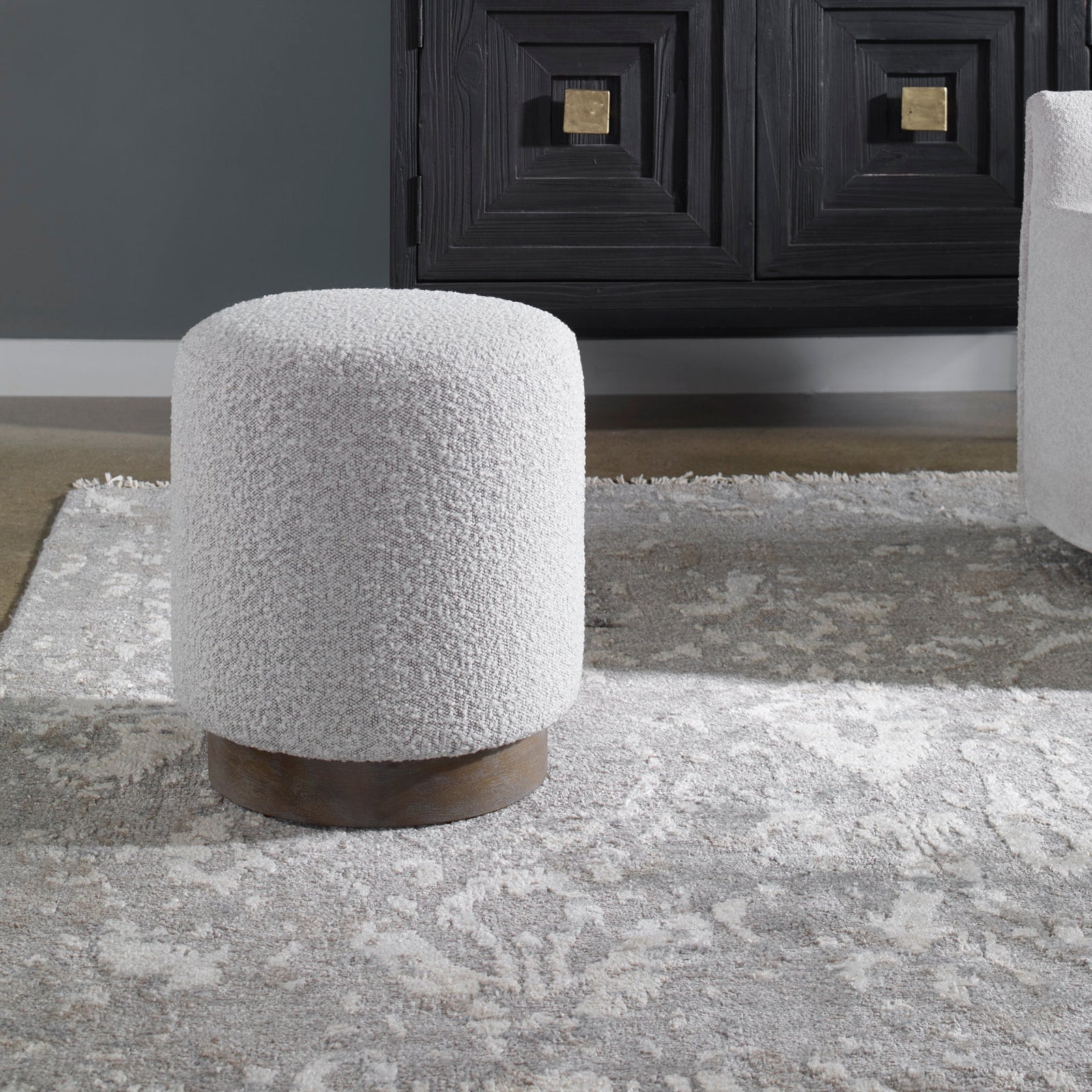 Uttermost Avila Round Ottoman