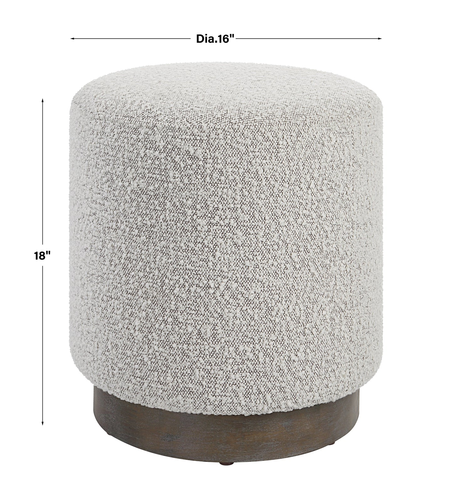 Uttermost Avila Round Ottoman