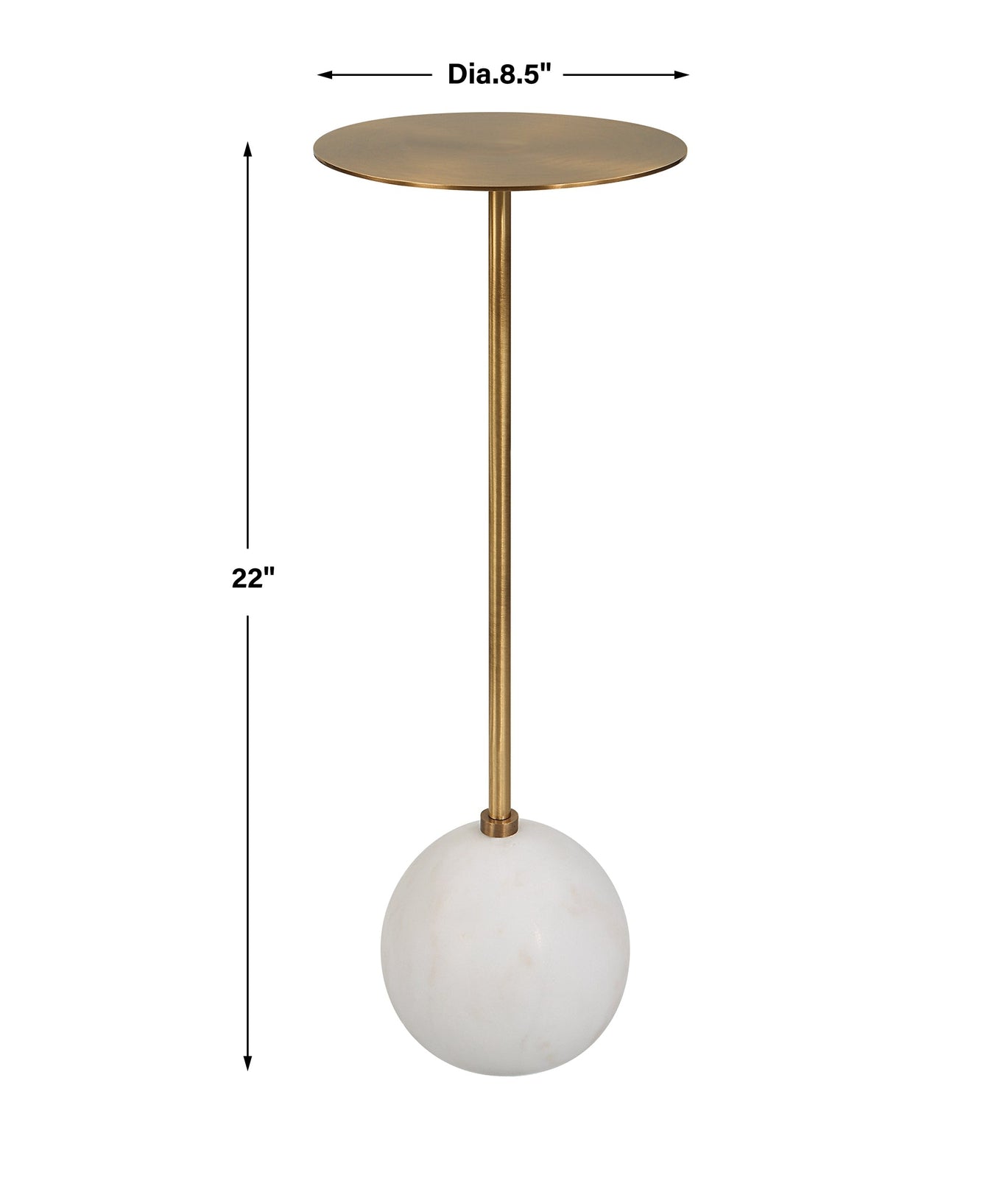 Uttermost Gimlet Brass Drink Table