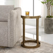 Modern Accents Metal Frame Glass Top Table