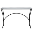 Uttermost Alayna Black Metal & Glass Console Table
