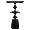 Uttermost Flight Textured Black Accent Table