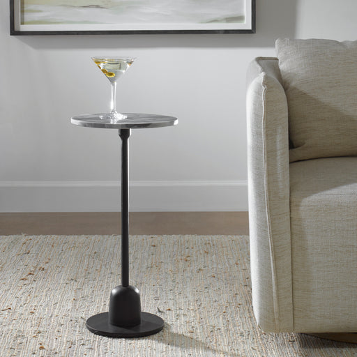 Modern Accents Simple Aluminum Base Accent Table