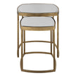 Uttermost Vista Gold Nesting Tables - Set of 2