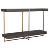 Uttermost Taja Modern Brass / Wood Console Table