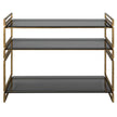 Uttermost Stacked Up Gray Glass Console Table