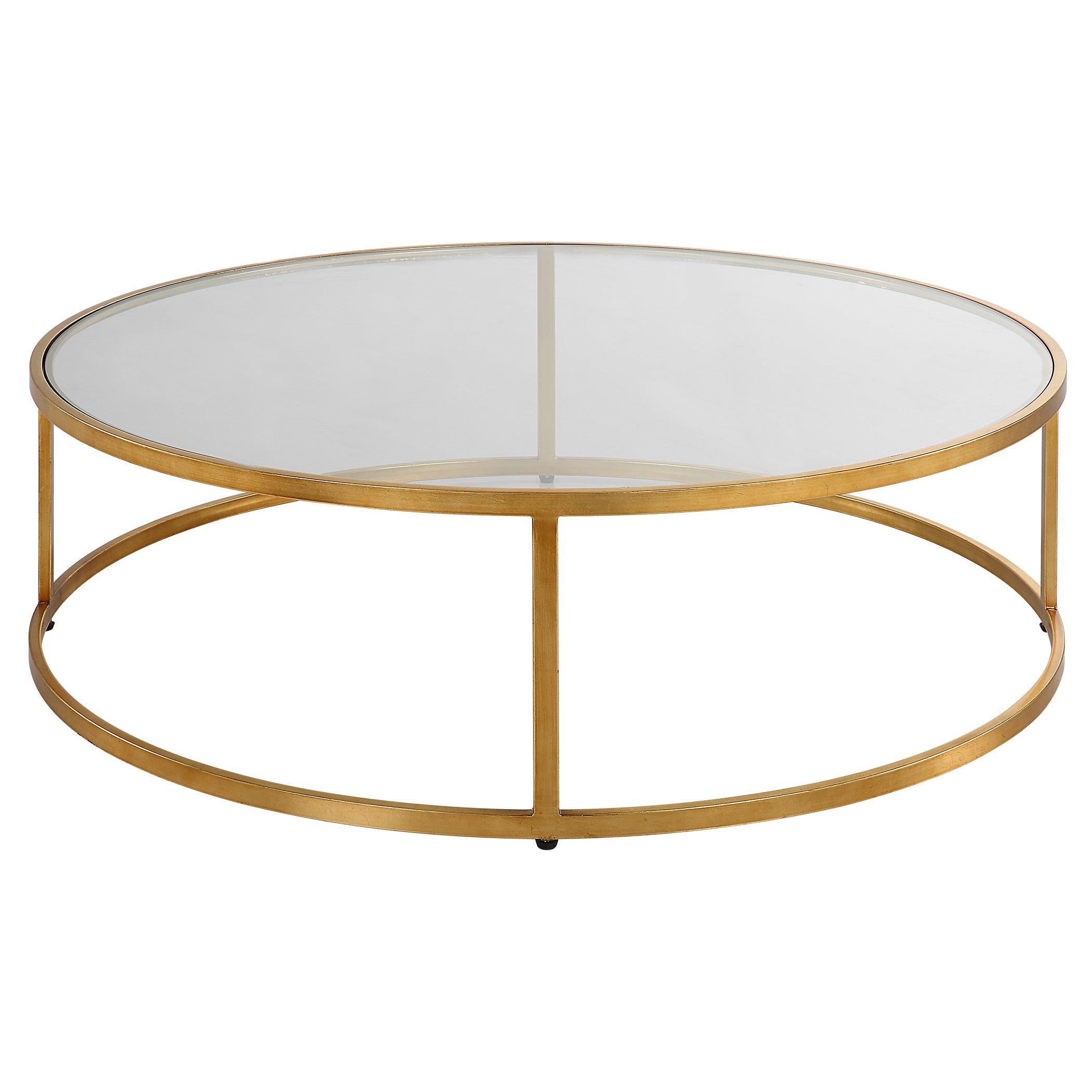 Uttermost Radius Modern Circular Coffee Table