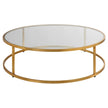 Uttermost Radius Modern Circular Coffee Table
