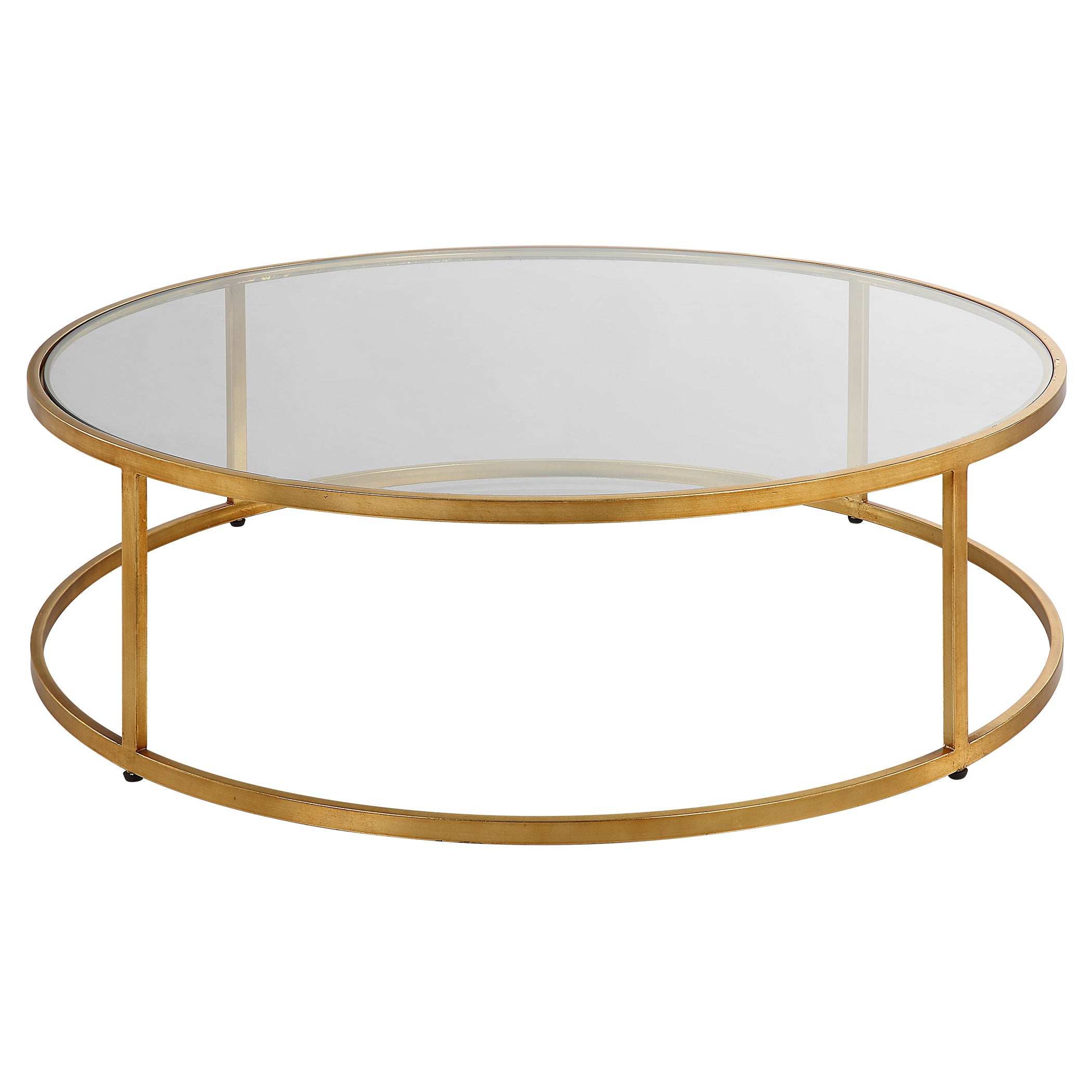 Uttermost Radius Modern Circular Coffee Table