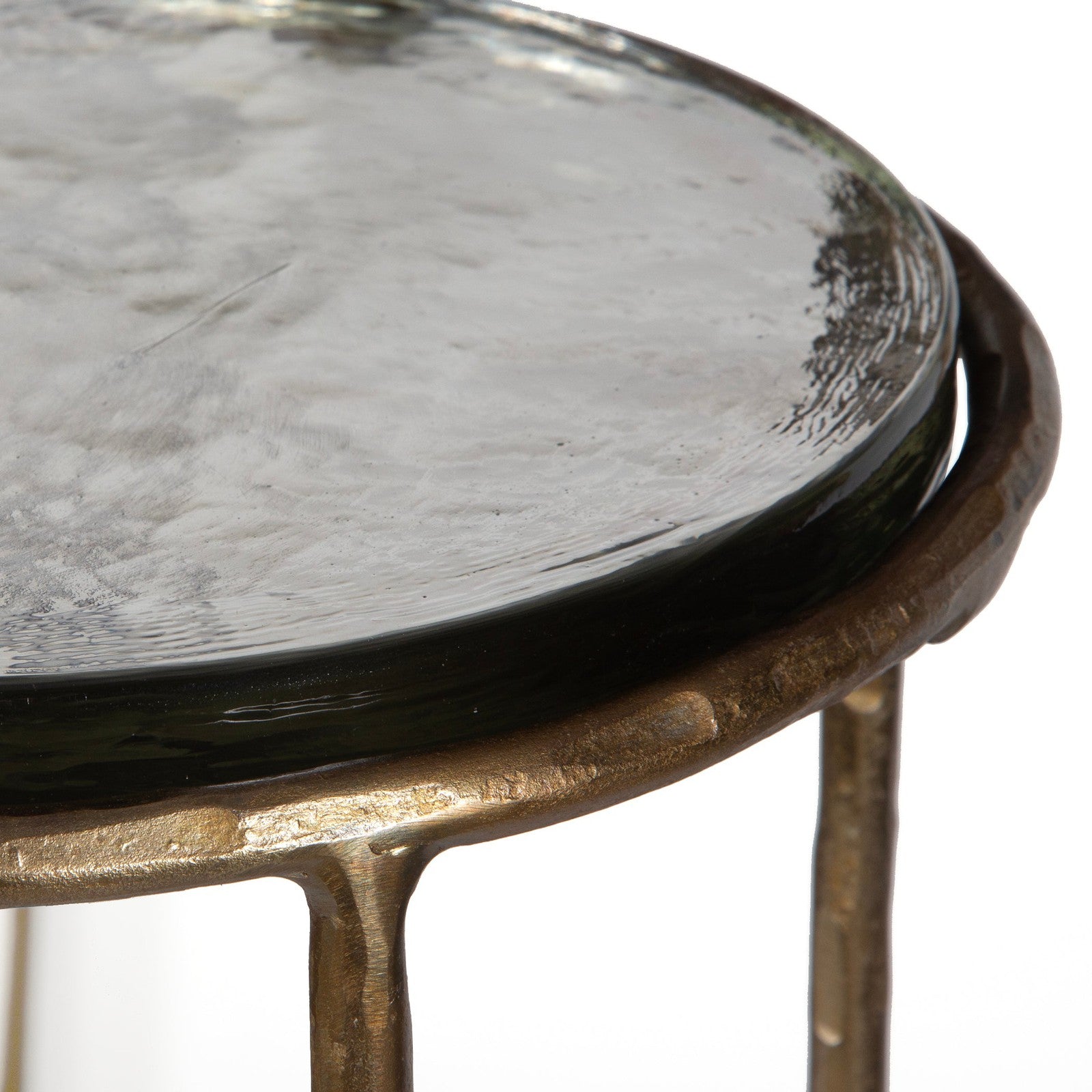 Modern Accents Textured Metal Accent Table